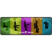 Resim SGE TEKNOLOJİ Cs Go -1- 70x30 Cm Speed Kaymaz Taban Dikişli Oyuncu Gaming Mouse Pad 