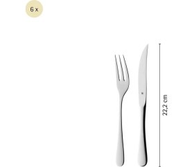 Resim UltraMint 12 Parça Et Çatal ve Bıçak Seti, Şık ve Dayanıklı Mutfak Takımı 