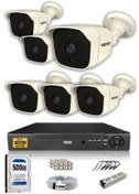 Resim IDS DS-2025HD-SET6-500 6 Kameralı 1080P Full HD 5 MP Sony Lensli Kamera Seti - 2025 