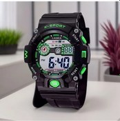 Resim Sunshine022 Siyah Kırmızı Çocuk Saati Su Geçirmez Spor Digital Kronometre Işıklı Kadran Diğer 