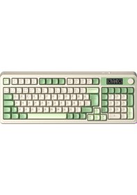Resim Aula S99 Pro Retro Rgb Gaming Bluetooth 2.4ghz Type-c 3 Mod Kablosuz Makrolu Türkçe Q Oyuncu Klavye Yeşil 