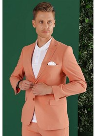 Resim Efor C 647 Slim Fit Mercan Spor Ceket Kırmızı 