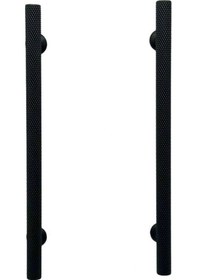 Resim Mobilya Dolap Kulpu Mutfak Çekmece Kulpu Çizgili Dal Siyah 192 Mm 19,2 Cm 2 Adet 