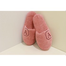 Resim A Harf Havlu Banyo Ev Otel Lohusa Terliği Kalın Taban Terlik 