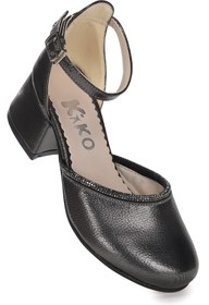 Resim KARAMAZI Kids 771 Vakko Taşlı Kız Çocuk 5 Cm Topuklu Sandalet Ayakkabı 