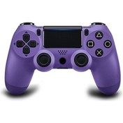 Resim Aubyhe Ps4 Uyumlu Kablosuz Oyun Kolu - 6 Eksenli Jiroskop, Dokunmatik Panel, 3.5mm Ses Jack, Mor Renk - Ergonomik Tasarım 