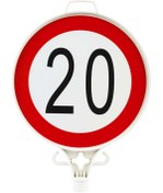 Resim Genel Markalar Yuvarlak Uyarı Levhası Azami Hız Sınırlaması 20 Km Tek Yön 