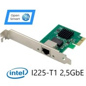 Resim Open Smart 1 Port Intel I225-T1 2,5gbe Pcıe X1 Ethernet Kart - OPS7265NT 