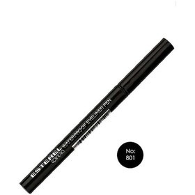 Resim Esterel Waterproof Eyeliner Pen 802 Dark Black 