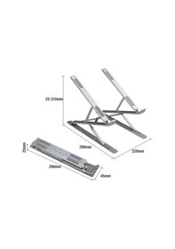 Resim Çift Katlı Ayarlanabilir Notebook Laptop Alüminyum Stand 