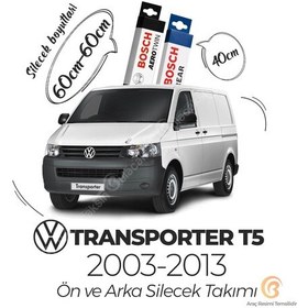 Resim Vw Transporter T5 Ön Arka Silecek Seti 2003-2013 Bosch Aerotwin 