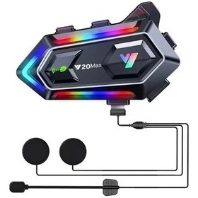 Resim Vexor Y20 Max Kablosuz Motosiklet Kask Intercom 