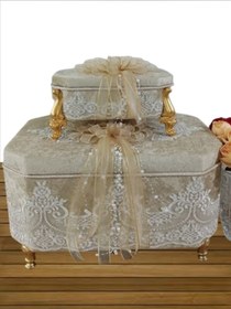 Resim Sonem Çeyiz Çeyiz Sandığı Söz Nişan Bohça Gelin Damat Sandık 2li 0327 