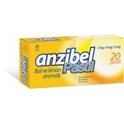 Resim Anzibel Pastil Bal ve Limon 20 Adet 