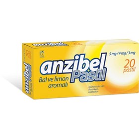 Resim Anzibel Pastil Bal ve Limon 20 Adet 