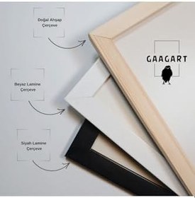 Resim GAAGART 6'lı Ahşap Lamine Çerçeveli Mdf Tablo Seti Güneş ve Ay Döngüsü 30 x 40 gartNM2830 