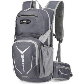 Resim Yifomall Dağ Bisikleti Sırt Çantası - 620g Hafif, Su Yollü Izolasyon, Kask Kanca, Outdoor Sporlar İçin Gri Sırt Çanta Gri 