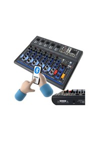 Resim Midex MDX-07FXU 7 Kanal Ses Mikseri Deck Mikser Kayıt Bluetooth Usb Efekt 
