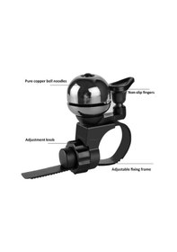 Resim Forte Gt Bisiklet Zili 90 Desibel Mtb - Şehir - Yol Bisikleti Uya Siyah 