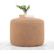 Resim Lorence Home Skylee Kürk Puf - Camel 