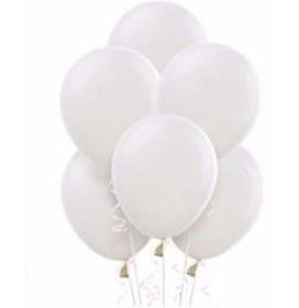 Resim Vatan Balon Tek Renk Beyaz 100 Lü VT386 