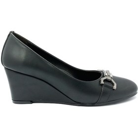 Resim Punto 312213 Siyah Dolgu Taban Kadın Ayakkabı 