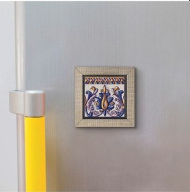 Resim İtalyan Deseni Baskılı Mdf Magnet 7x7 279 