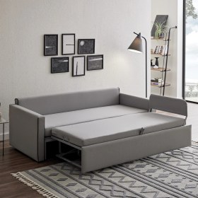 Resim Yataş Daybed Comfort Yataklı Koltuk - Açık Gri 