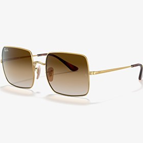 Resim Ray-Ban I-Square RB1971 Kare Altın Unisex Güneş Gözlüğü 