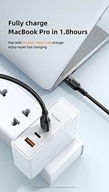 Resim Mcdodo CA-8780 2in1 100W Type-C TO Lightning & Type-C PD Ledli Data-Şarj Kablo 1.2M-Siyah 