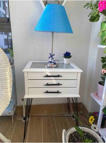 Resim Evnalia Metal Firkete Ayak 42 Cm 4'lü Set Kaşıklık Orta Sehpa Zigon Kütük Ayak 