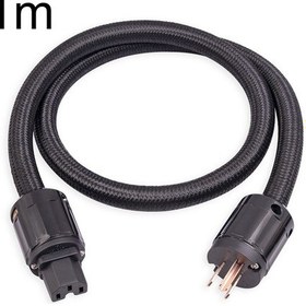 Resim 3720 Hifi Ses Evrensel Ac Güç Kablosu Us Fiş, Uzunluk: 1m 