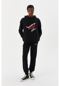 Resim No Fear Erkek Sweatshirt Kapüşonlu Siyah M500227 001 