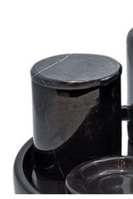 Resim MIARIK DESIGN & DEKORASYON Dekoratif Sıyah Mermer Pamukluk 