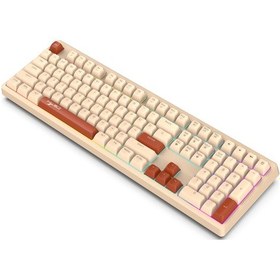 Resim Cbtx Hxsj V300 108 Tuşlu Rgb Kablolu Mekanik Oyuncu Klavyesi 