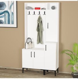 Resim Kalenderdekor1 Kalender Dekor Rose-1-2 Rs01 Portmanto Vestiyer Ayakkabılık 