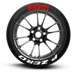 Resim P Zero Motorsiklet Lastik Stickeri Lastik Yazısı 15-21" 