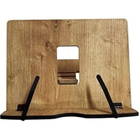 Resim Mena Rise Axolotl Ayarlanabilir Kitap Okuma Standı, Tablet Standı (Meşe) (Safir) 