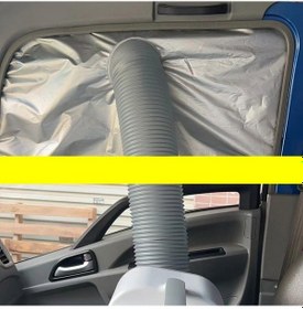 Resim Suntek Araçlara Monte Klima Egzoz Borusu Araba Pencere Örtüsü 