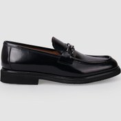 Resim Cabani %100 Hakiki Deri Siyah Açma Tokalı Erkek Klasik Ayakkabı Siyah 