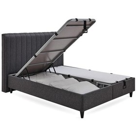 Resim Yataş Bedding Lento Tek Kişilik Baz-Somni Başlık 120x200 Siyah 2'li Set 