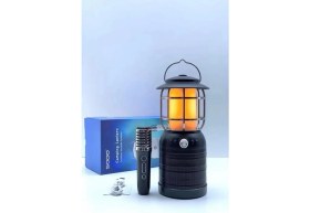 Resim Torima Bluetooth Hoparlör Mikrofonlu Nostaljik Fener Tasarımlı Speaker SD08 Siyah 