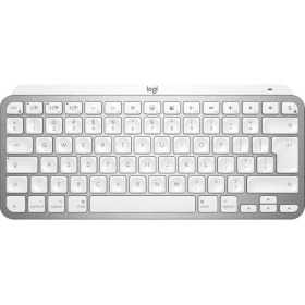 Resim Logitech Mx Keys Mini Aydınlatmalı, Bolt Alıcılı, Şarj Edilebilir, Açık Gri, Kablosuz Klavye Ingilizce 