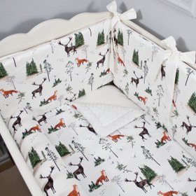 Resim Woods Bebek Uyku Seti - Sosis Bumper / 70x130 