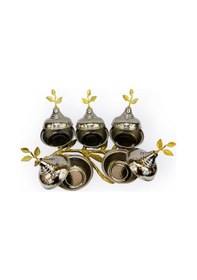 Resim 5 Li Bakır Zeytin Dalı Çerezlik Ve İkramlık Gümüş 