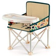 Resim Minimono Plus Portatif Yükseltici Katlanabilir Mama Sandalyesi Bej - Tropik 