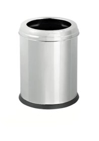Resim 12 Lt Çemberli Çöp Kovası Metalik Gri 