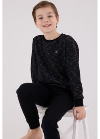 Resim Arnetta Erkek Çocuk Siyah Pijama Takımı 5274-48518 Siyah 