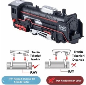 Resim Brother Toys Pilli Işıklı Büyük Boy Rayların Kralı Oyuncak Tren Seti Ekspres 19 Parça 