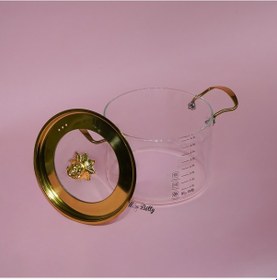 Resim Rose Deluxe Cam Tencere 4,5 Lt Şeffaf 